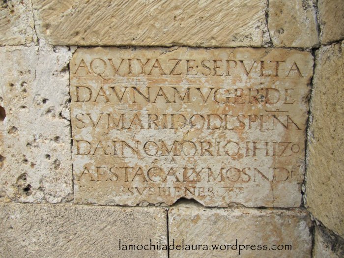 Inscripción milagro de San Frutos